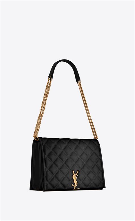 Saint Laurent Becky Small Chain Bag In Quilted Lambskin